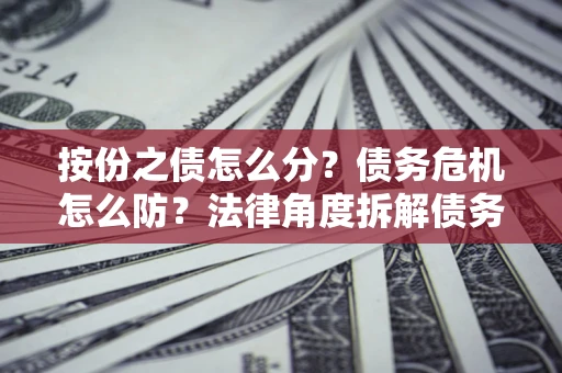 北京按份之债怎么分？债务危机怎么防？法律角度拆解债务分配与风险自保指南