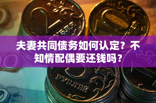 北京夫妻共同债务如何认定？不知情配偶要还钱吗？